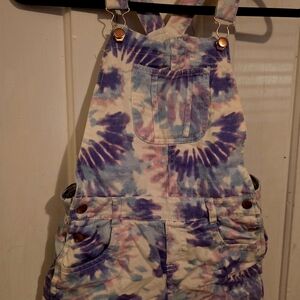 Kensie Girl Purple and Cream Tie-Dye One Piece